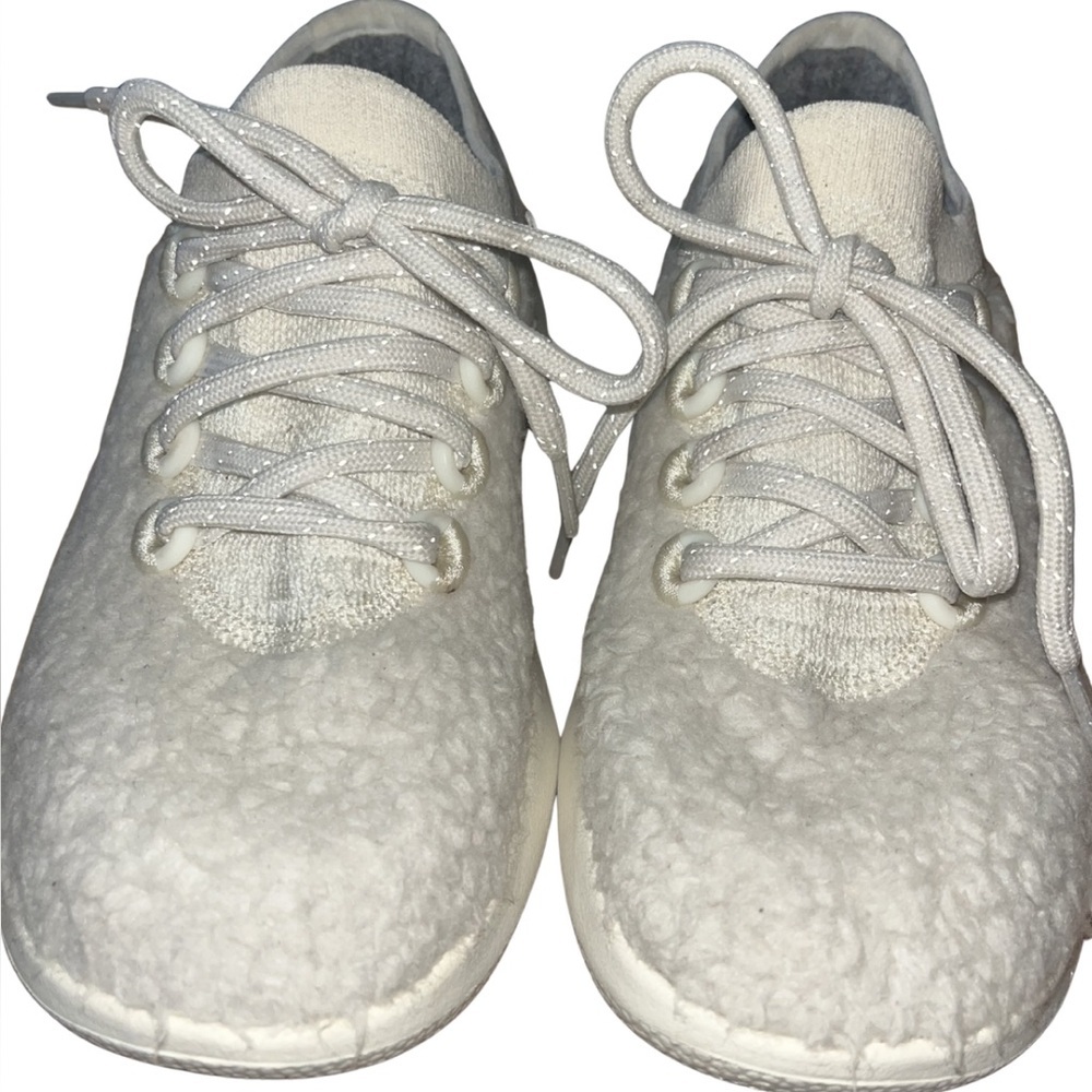 Allbirds Wool Dasher 2 Fluff Sneakers - Natural White - Women's 5.5